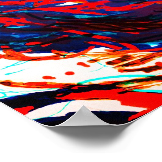 Poster Galaxie spirale violette (Coin)