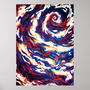 Poster Galaxie spirale violette