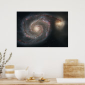 Poster Galaxie tourbillon (M51) et Galaxie compagnon (Cuisine)