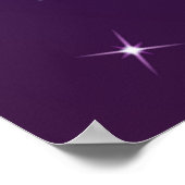 Poster Galaxie violette (Coin)