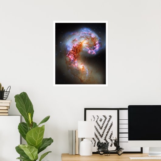 Poster Galaxies d'Antennes (Bureau à domicile)