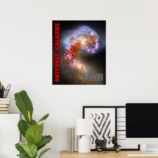 Poster Galaxies d'Antennes (Bureau à domicile)