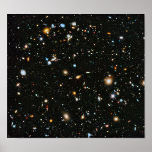 Poster Galaxies de champ ultra profond Hubble de la NASA