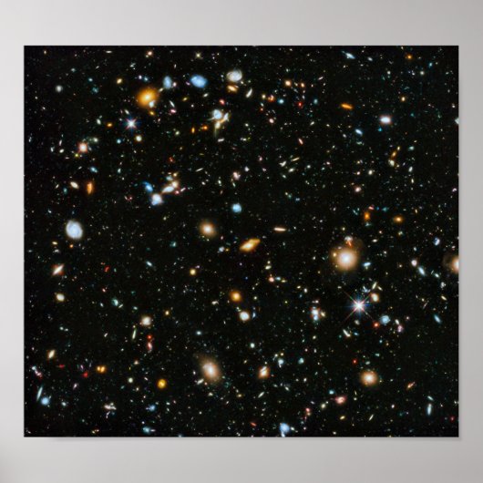 Poster Galaxies de champ ultra profond Hubble de la NASA (Devant)