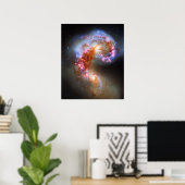 Poster Galaxies des Antennes (Bureau à domicile)