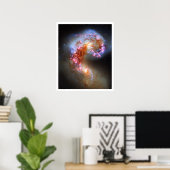 Poster Galaxies des Antennes (Bureau à domicile)