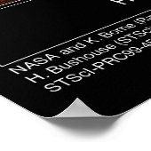 Poster Galaxies infarrées Hubble Photo (Coin)