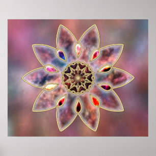 Poster Galaxies marbrées Imprimer