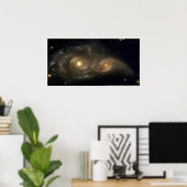 Poster Galaxies NGC 2207 et IC 2163 (Bureau à domicile)