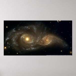 Poster Galaxies NGC 2207 et IC 2163