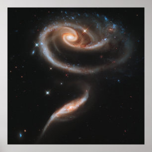 Poster Galaxies spirales roses