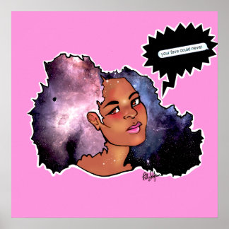 Poster Galaxy Afro