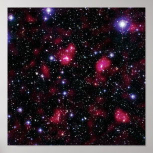 Poster Galaxy Cluster Abell 901/902 Hubble Space Photo