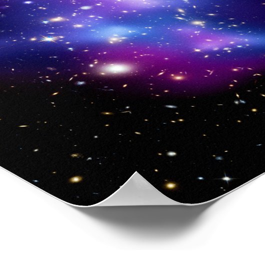 Poster Galaxy Cluster MACS J0717 Photo spatiale (Coin)