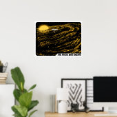 Poster Galaxy de la Voie Lactée "Vous êtes ici" (Bureau à domicile)