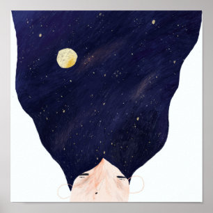 Poster Galaxy Hair