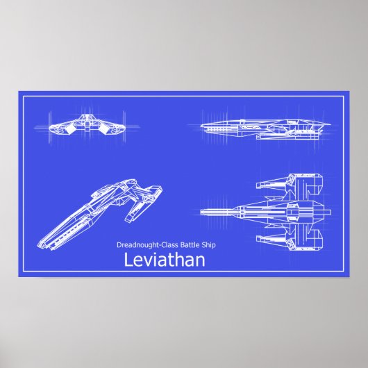 Poster Galaxy Leviathan Blueprints (Devant)