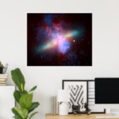 Poster Galaxy M82 Hubble NASA (Bureau à domicile)