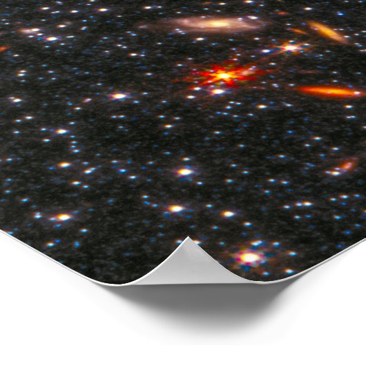 Poster Galaxy naine WLM James Webb Telescope spatial Hi-R (Coin)