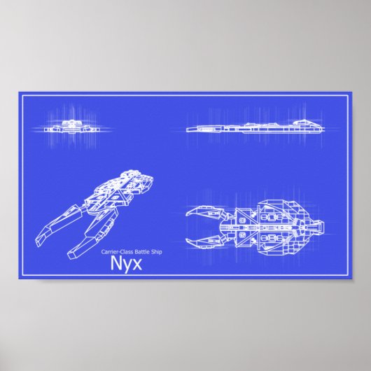 Poster Galaxy Nyx Blueprints (Voorkant)