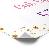 Poster Galaxy Pink Gold Espace extra-atmosphérique Bienve (Coin)