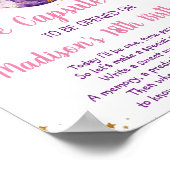 Poster Galaxy Pink Gold Espace temps Capsule 1er annivers (Coin)