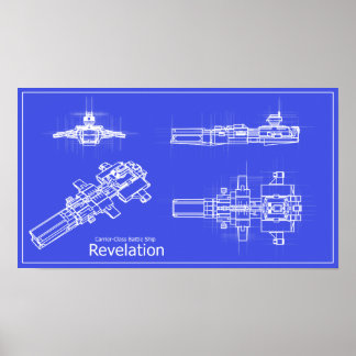 Poster Galaxy Revely Blueprints