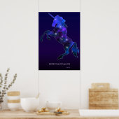 Poster Galaxy rose belle licorne brillant image (Cuisine)