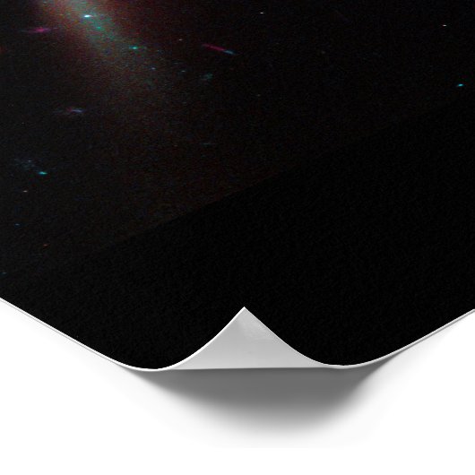 Poster Galaxy Rose Rouge (Coin)