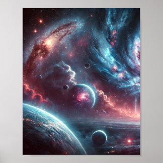 Poster Galaxy Space Arrière - plan - Téléchargement numér
