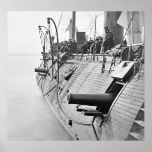 Poster Galène, 1862, Ironclad de guerre civile