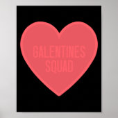 Poster Galentines Day Squad Bff Valentines Day Friendship (Devant)