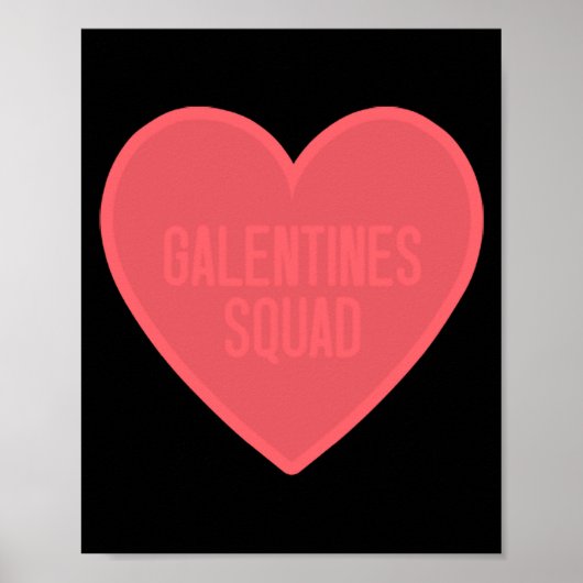 Poster Galentines Day Squad Bff Valentines Day Friendship (Devant)