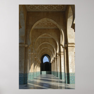Poster Galerie d'archives de la mosquée Hassan II, Casabl