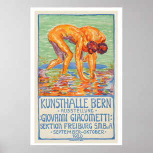 Poster Galerie d'Art Bern Exposition Giovanni Giacometti