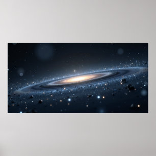 Poster Galerie d'art murale de ciel nocturne de galaxie –