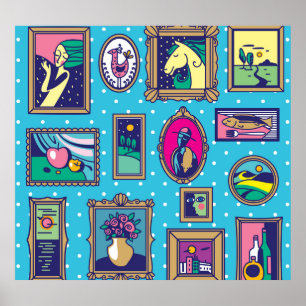 Poster Galerie murale : collection d'images diverses