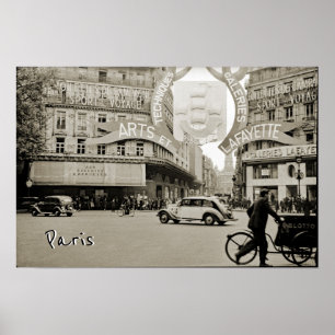 Poster Galeries Lafayette Paris Haussmann 1940 Photograph