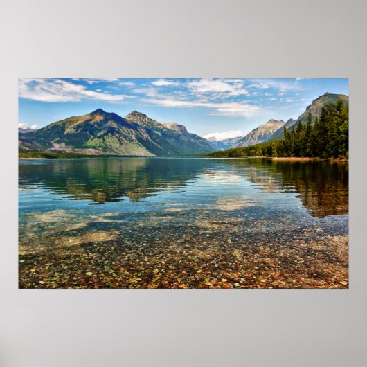 Poster Galets dans le lac (Devant)