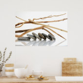 Poster Galets et bois flotté (Cuisine)