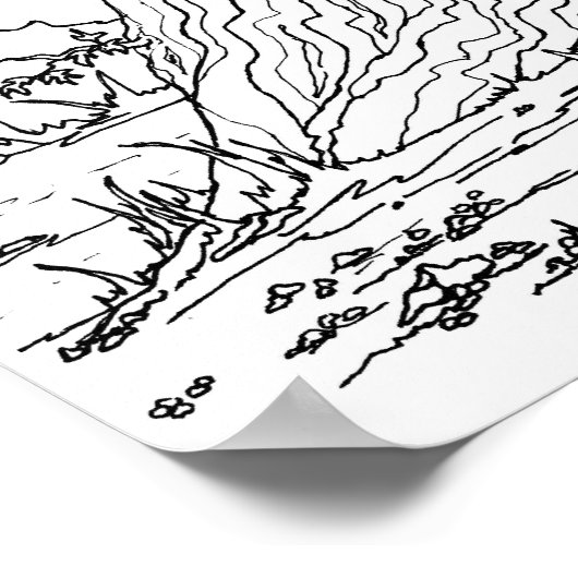 Poster - Galets sous un arbre (Coin)