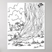 Poster - Galets sous un arbre (Devant)