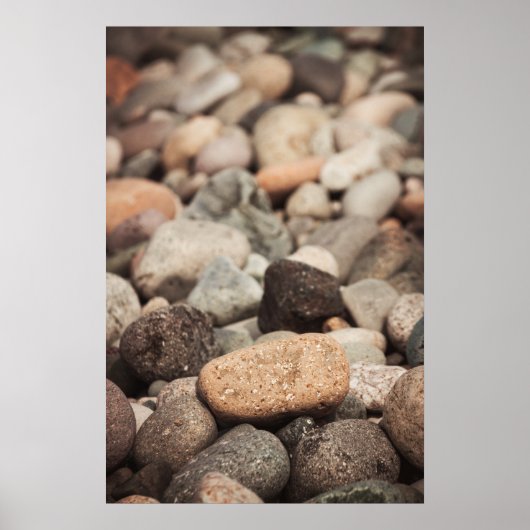 Poster Galets sur la plage (Devant)