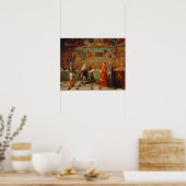 Poster Galileo Galilei (1564-1642) devant les membres de (Cuisine)