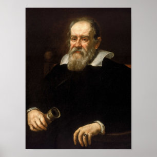 Poster Galileo Galilei - Astronome et Mathématicien