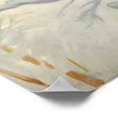 Poster Gallen-Kallela - Étude D'Hiver Pour Le Juselius (Coin)