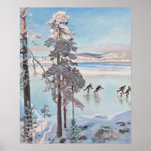 Poster Gallen-Kallela Kalela Scaters Luistelijat CC0814 (Devant)