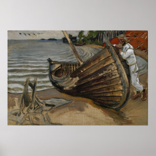 Poster Gallen-Kallela - La barque lamentable