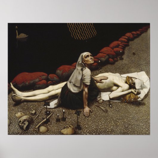 Poster Gallen-Kallela - La mère de Lemminkainen (Devant)