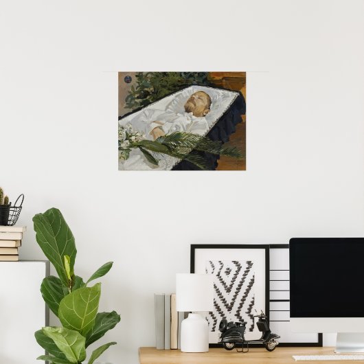 Poster Gallen-Kallela - Lauri Kivekas Dans Son Café (Bureau à domicile)